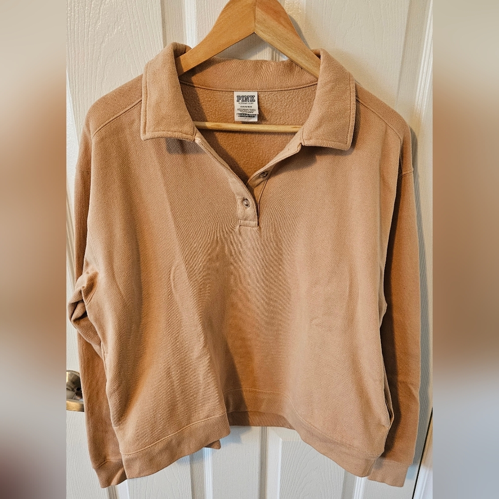 PINK Victoria's Secret Tan Sweatshirt